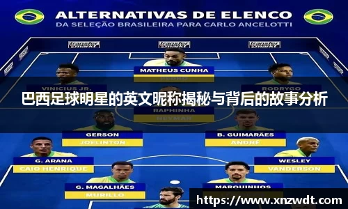 巴西足球明星的英文昵称揭秘与背后的故事分析